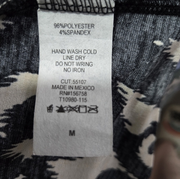 Honey Me Womens Paisley Print Open Front Lightweight Stretch Cardigan Medium - Picture 4 of 5